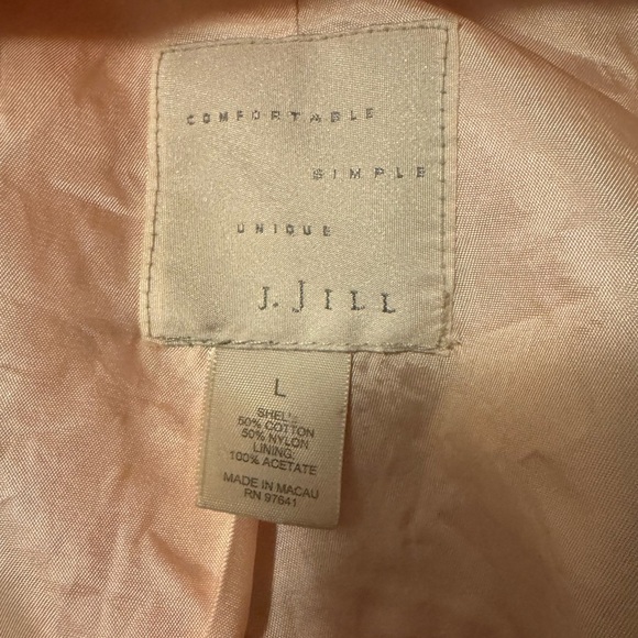 J Jill Pink Utility Jacket with Drawstring Waist - Picture 8 of 8